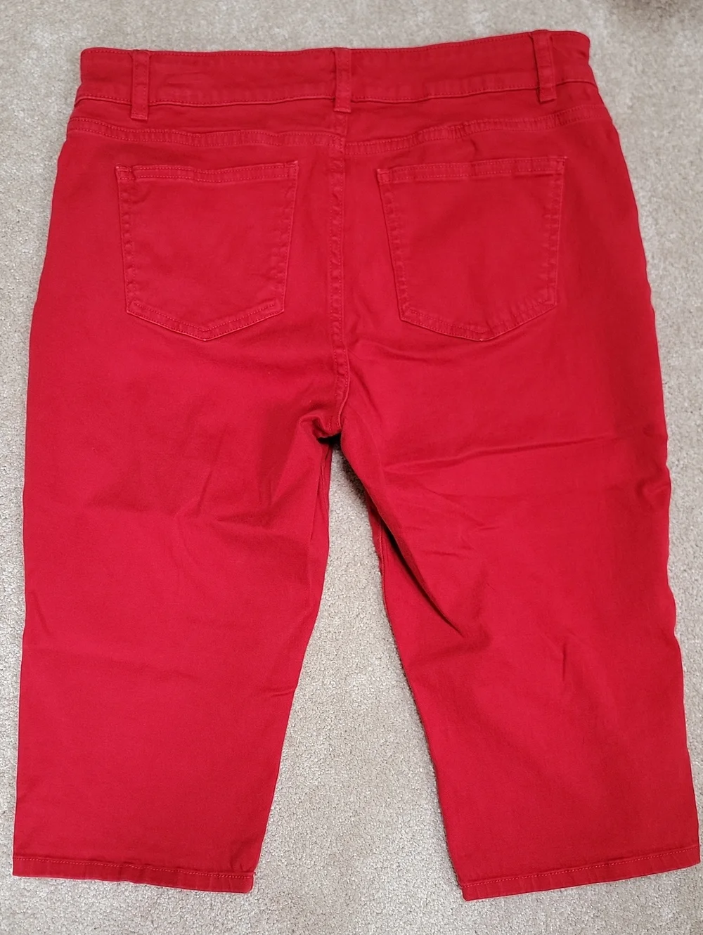 Chaps Red Women's 5 Pocket Denim Jean Shorts Pants Size 10 EUC